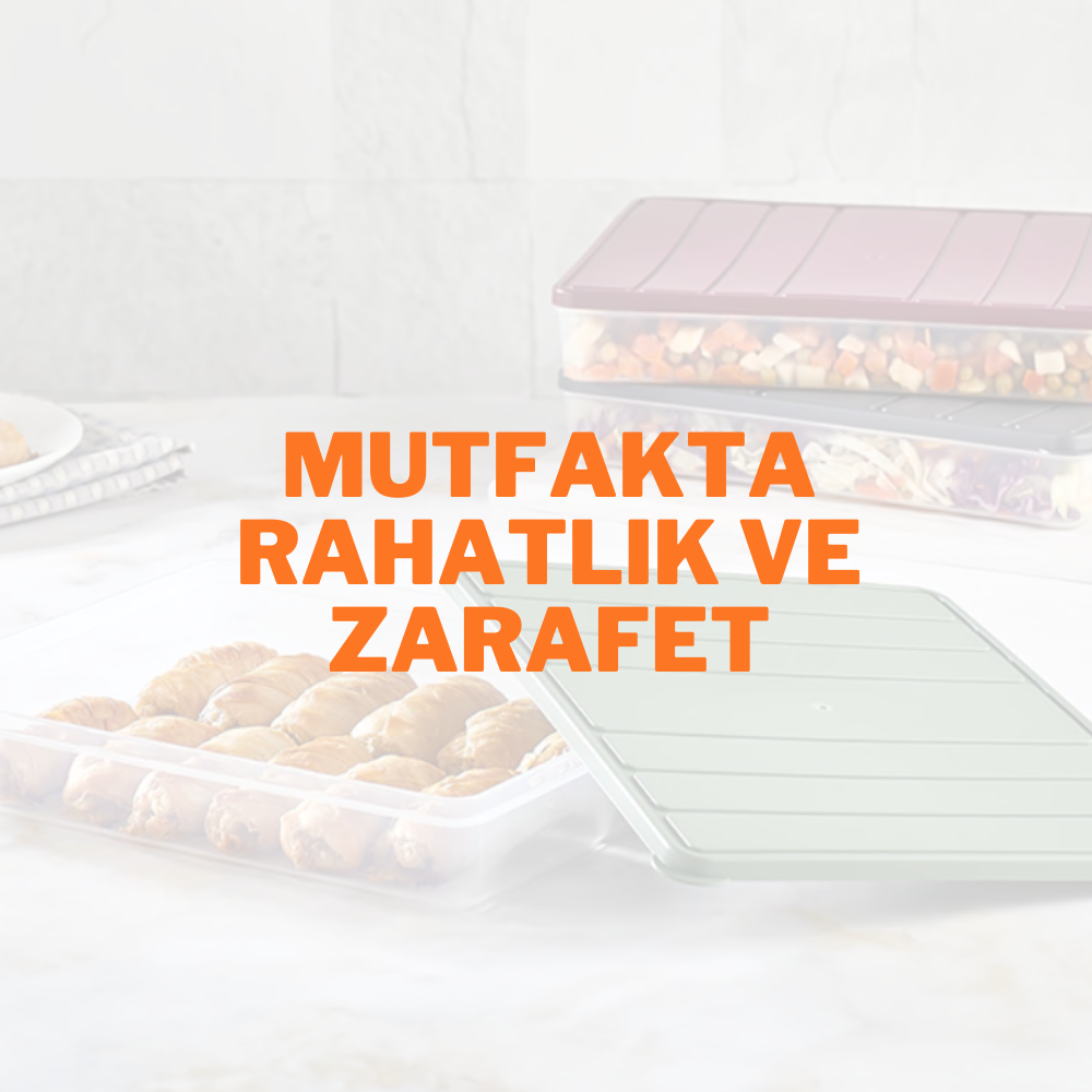 Mutfakta Rahatlık ve Zarafet: Selka Home'un Plastik Yemek Saklama Kapları