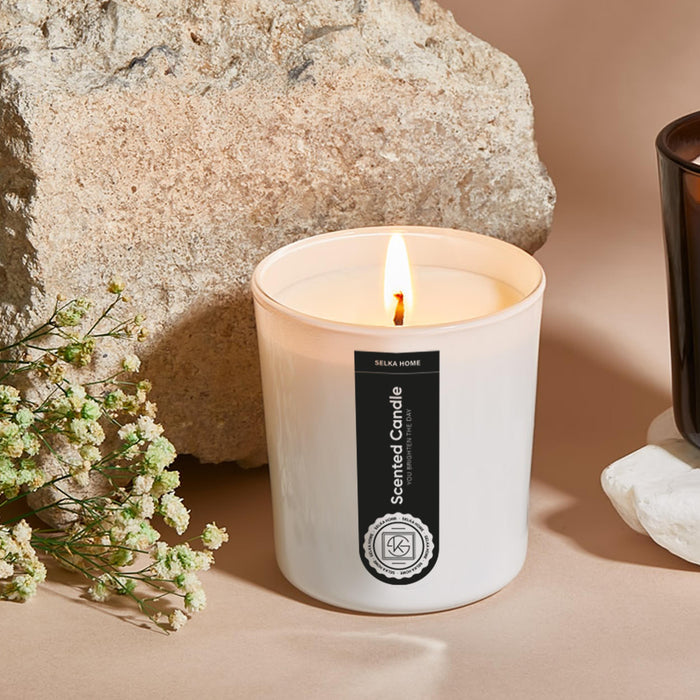 Selka Home - Bliss 2'li Cam Tasarım Kokulu Candle Mum - Selka Home | Şık tasarımlar akıllı çözümler