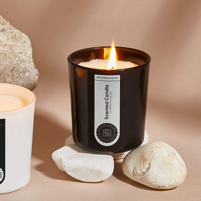 Selka Home - Bliss 2'li Cam Tasarım Kokulu Candle Mum - Selka Home | Şık tasarımlar akıllı çözümler