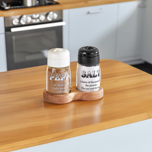 Selka Home Ahşap Standlı Tuzluk & Biberlik 100 ml - Selka Home | Şık tasarımlar akıllı çözümler