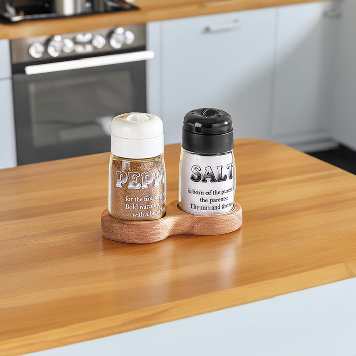 Selka Home Ahşap Standlı Tuzluk & Biberlik 100 ml - Selka Home | Şık tasarımlar akıllı çözümler