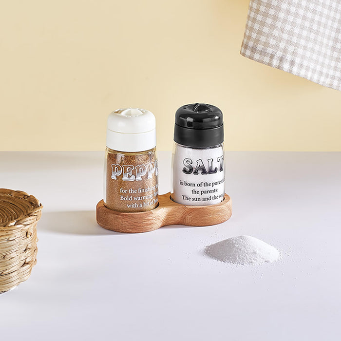 Selka Home Ahşap Standlı Tuzluk & Biberlik 100 ml - Selka Home | Şık tasarımlar akıllı çözümler