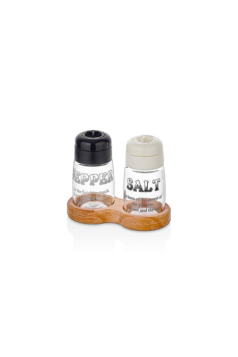 Selka Home Ahşap Standlı Tuzluk & Biberlik 100 ml - Selka Home | Şık tasarımlar akıllı çözümler