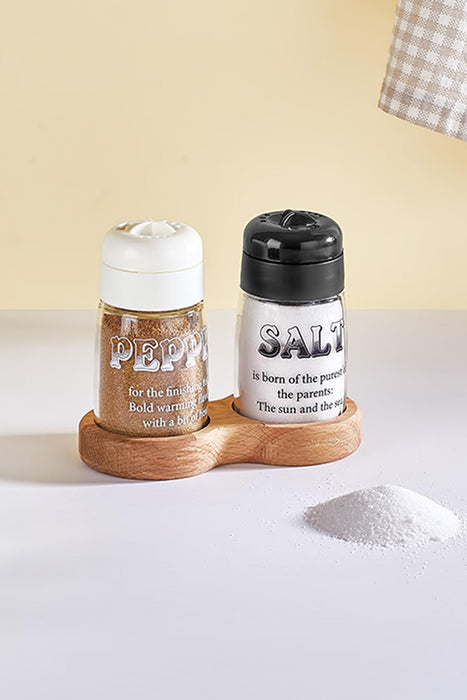 Selka Home Ahşap Standlı Tuzluk & Biberlik 100 ml - Selka Home | Şık tasarımlar akıllı çözümler