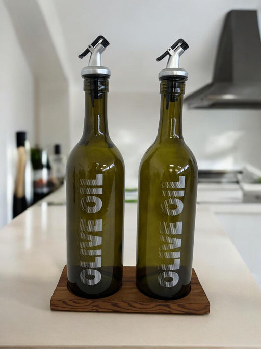 Selka Home 2' li Ahşap Stant Olıve Oıl Yağlık 750 ml - Selka Home | Şık tasarımlar akıllı çözümler