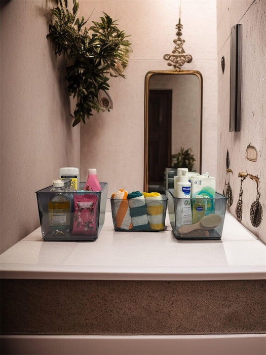 Selka Home 3 Adet (2,4,7 Lt.) Salve Buzdolabı-Banyo Organizer Düzenleyici