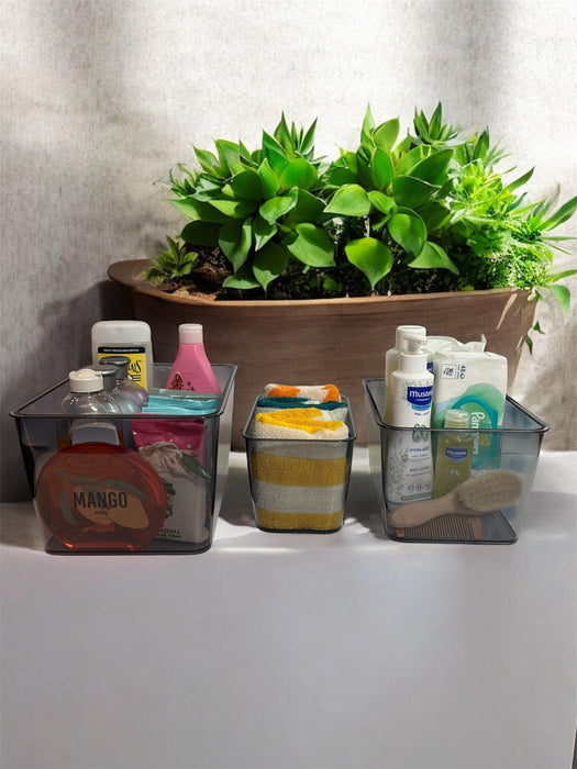 Selka Home 3 Adet (2,4,7 Lt.) Salve Buzdolabı-Banyo Organizer Düzenleyici