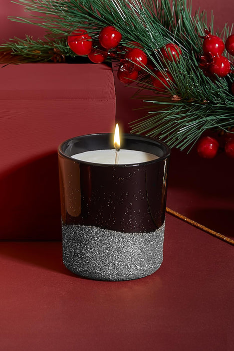 Selka Home 3'lü Christmas Simli Tasarım Cam Bardak Kokulu Candle Mum 110 gr - Selka Home | Şık tasarımlar akıllı çözümler