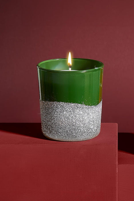 Selka Home 3'lü Christmas Simli Tasarım Cam Bardak Kokulu Candle Mum 110 gr - Selka Home | Şık tasarımlar akıllı çözümler