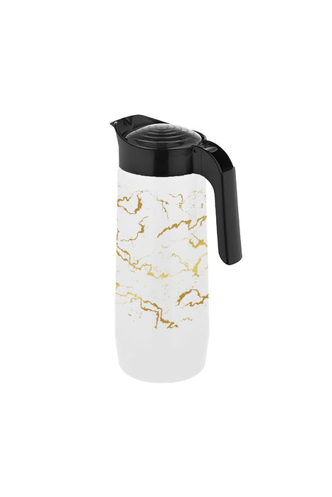 Selka Home Beyaz Mermer Desen Cam Sürahi 1500 ML - Selka Home | Şık tasarımlar akıllı çözümler