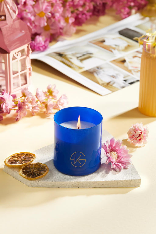 Selka Home İlirya Pathculi Lavander Kokulu Organik Cam Mum 480 gr - Selka Home | Şık tasarımlar akıllı çözümler