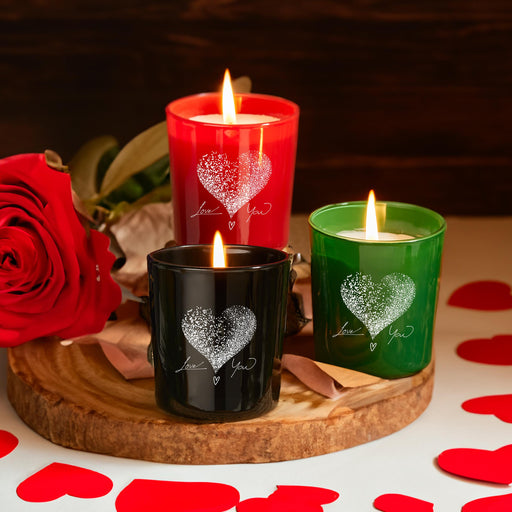Selka Home 3lü Amor Cam Bardak Mum 110 GR. - Selka Home | Şık tasarımlar akıllı çözümler