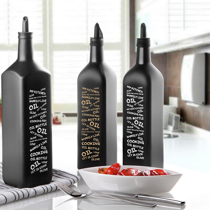 Selka Home - Marasca Baskılı Yazılı Yağdanlık 500 ML - Selka Home | Şık tasarımlar akıllı çözümler