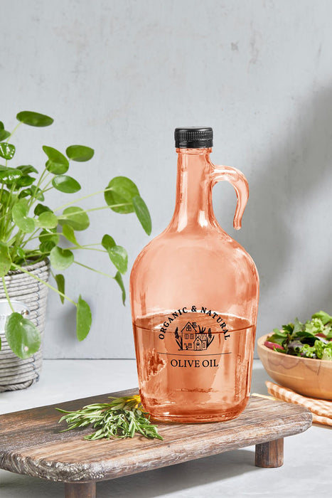 Selka Home - Mary 1500 ML Desenli Cam Galon Yağdanlık - Selka Home | Şık tasarımlar akıllı çözümler