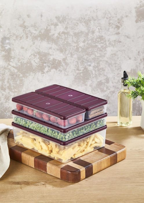 Selka Nora 4'lü Set ( 1 Adet 4 Lt. 1 Adet 2,25 Lt. 2 Adet 1 Lt. ) - Selka Home | Şık tasarımlar akıllı çözümler