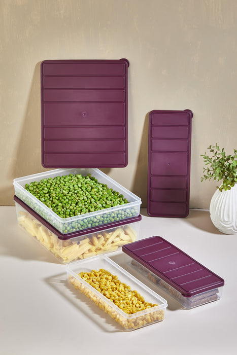 Selka Nora 4'lü Set ( 1 Adet 4 Lt. 1 Adet 2,25 Lt. 2 Adet 1 Lt. ) - Selka Home | Şık tasarımlar akıllı çözümler