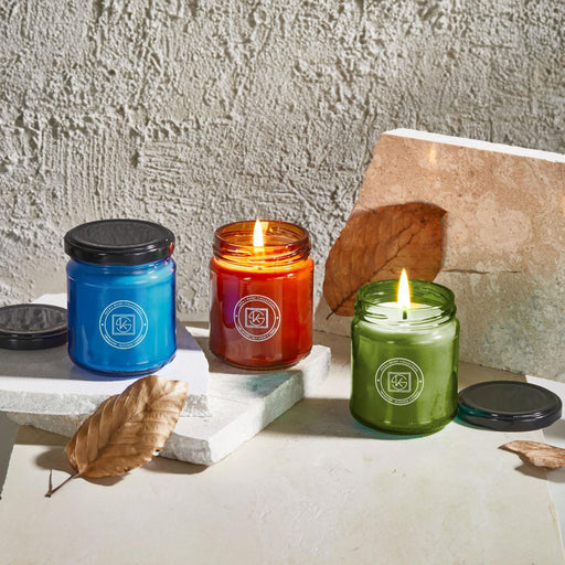 Selka Home - Rainbow 3'lü Renkli Cam Tasarım Kokulu Candle Mum - Selka Home | Şık tasarımlar akıllı çözümler
