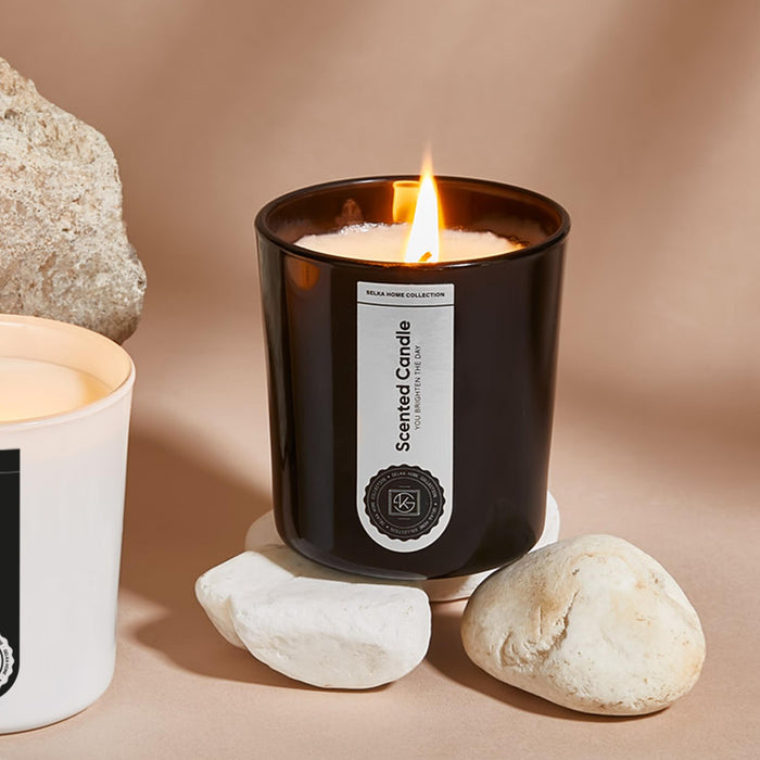 Selka Home - Bliss 2'li Cam Tasarım Kokulu Candle Mum - Selka Home | Şık tasarımlar akıllı çözümler