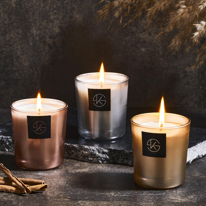 Selka Home - Miracle Cam Metalic Candle Mum - Selka Home | Şık tasarımlar akıllı çözümler
