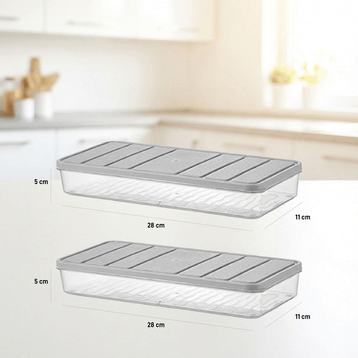 2 Adet 1 Lt. Nora Organizer Buzdolabı Buzluk Düzenleyici Saklama Kabı - Selka Home | Şık tasarımlar akıllı çözümler