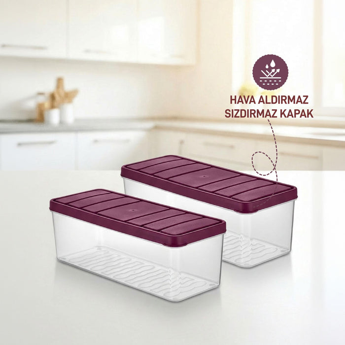 2 Adet 2 Lt. Nora Organizer Buzdolabı Buzluk Düzenleyici Saklama Kabı - Selka Home | Şık tasarımlar akıllı çözümler