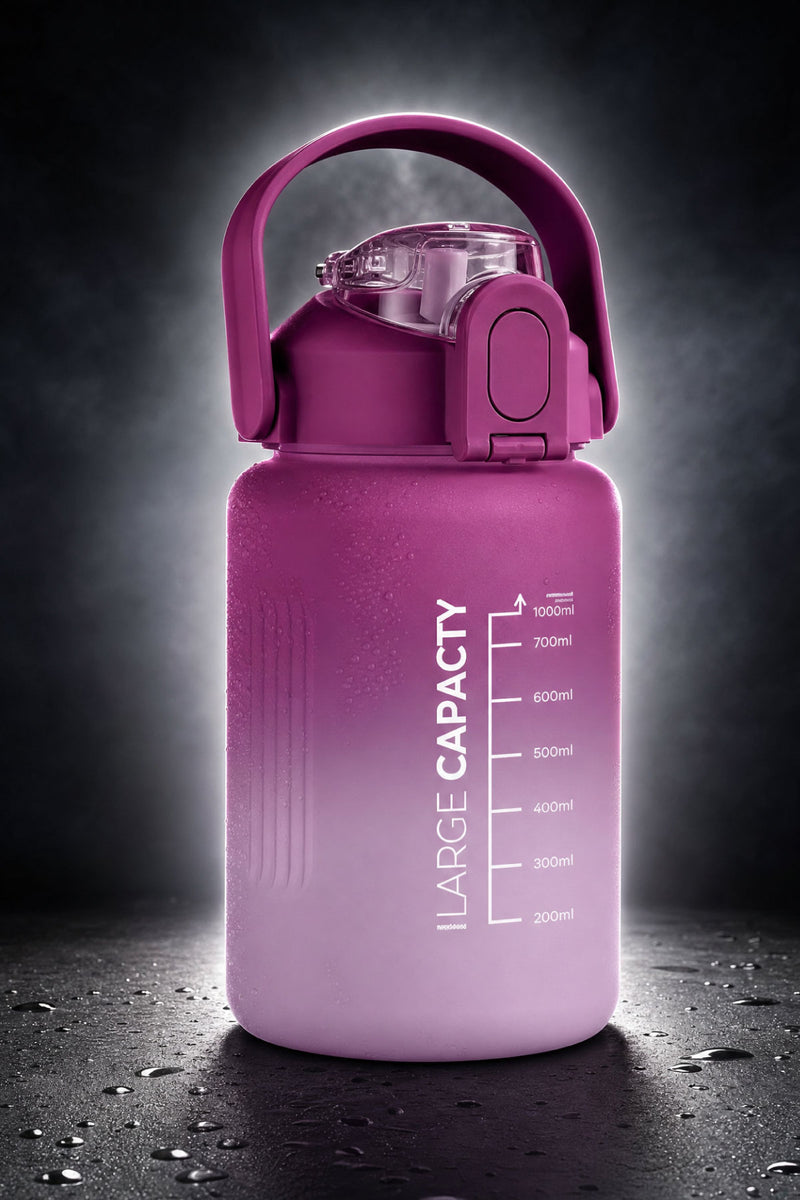 Selka Home - Briella 1000 ML Mor Lila Pipetli Motivasyon Matara