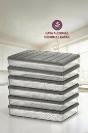 6 Adet 2,25 Lt . Nora Organizer Buzdolabı Buzluk Düzenleyici Saklama Kabı - Selka Home | Şık tasarımlar akıllı çözümler