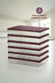 6 Adet 2,25 Lt . Nora Organizer Buzdolabı Buzluk Düzenleyici Saklama Kabı - Selka Home | Şık tasarımlar akıllı çözümler