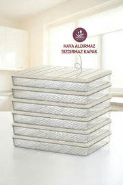 6 Adet 2,5 Lt. Nora Organizer Buzdolabı Buzluk Düzenleyici Saklama Kabı - Selka Home | Şık tasarımlar akıllı çözümler