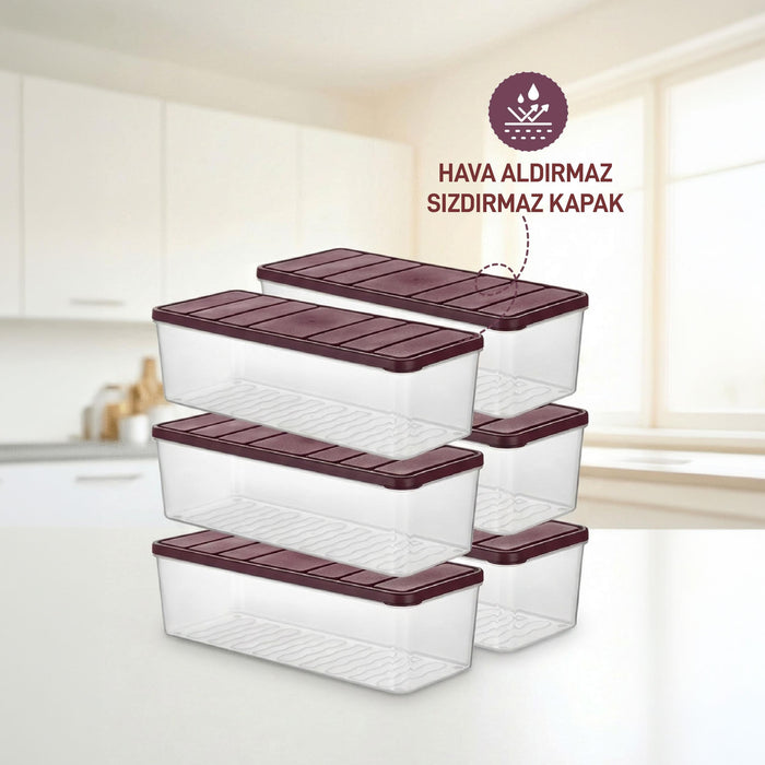 6 Adet 2 Lt. Nora Organizer Buzdolabı Buzluk Düzenleyici Saklama Kabı - Selka Home | Şık tasarımlar akıllı çözümler