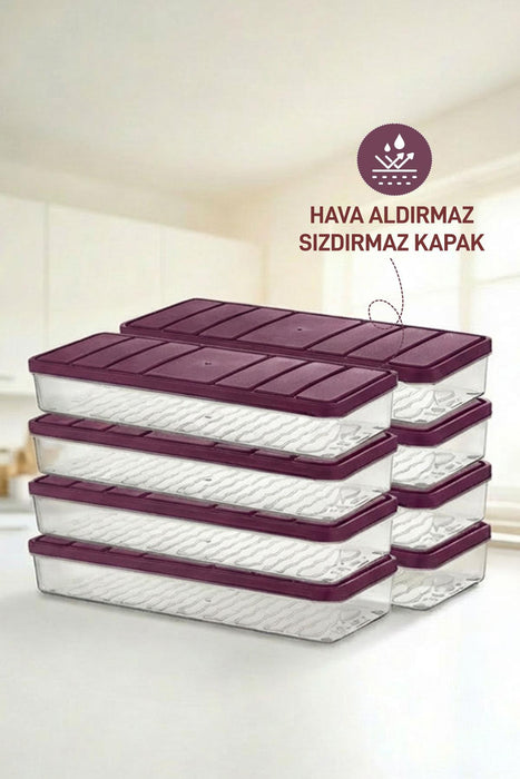 8 Adet 1 Lt. Nora Organizer Buzdolabı Buzluk Düzenleyici Saklama Kabı - Selka Home | Şık tasarımlar akıllı çözümler