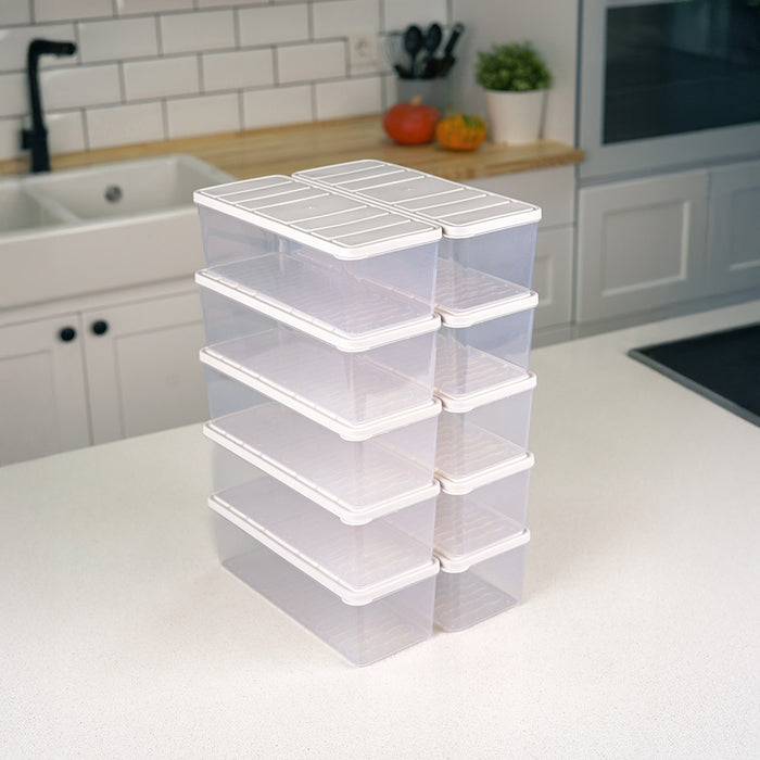 Selka Nora 10 Adet 2 Lt. Saklama Kabı - Selka Home | Şık tasarımlar akıllı çözümler