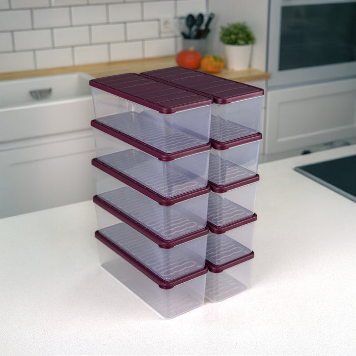 Selka Nora 10 Adet 2 Lt. Saklama Kabı - Selka Home | Şık tasarımlar akıllı çözümler