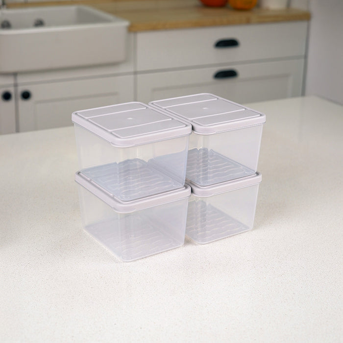 Selka Nora 4 Adet Derin 1 Lt. Saklama Kabı