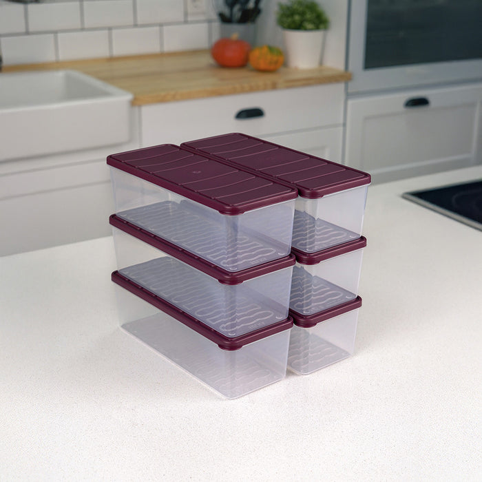 Selka Nora 6 Adet 2 Lt. Saklama Kabı - Selka Home | Şık tasarımlar akıllı çözümler