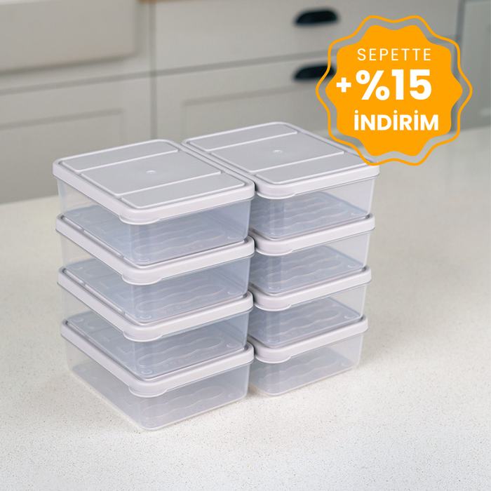 Selka Nora 8 Adet 0.5 Lt. Saklama Kabı