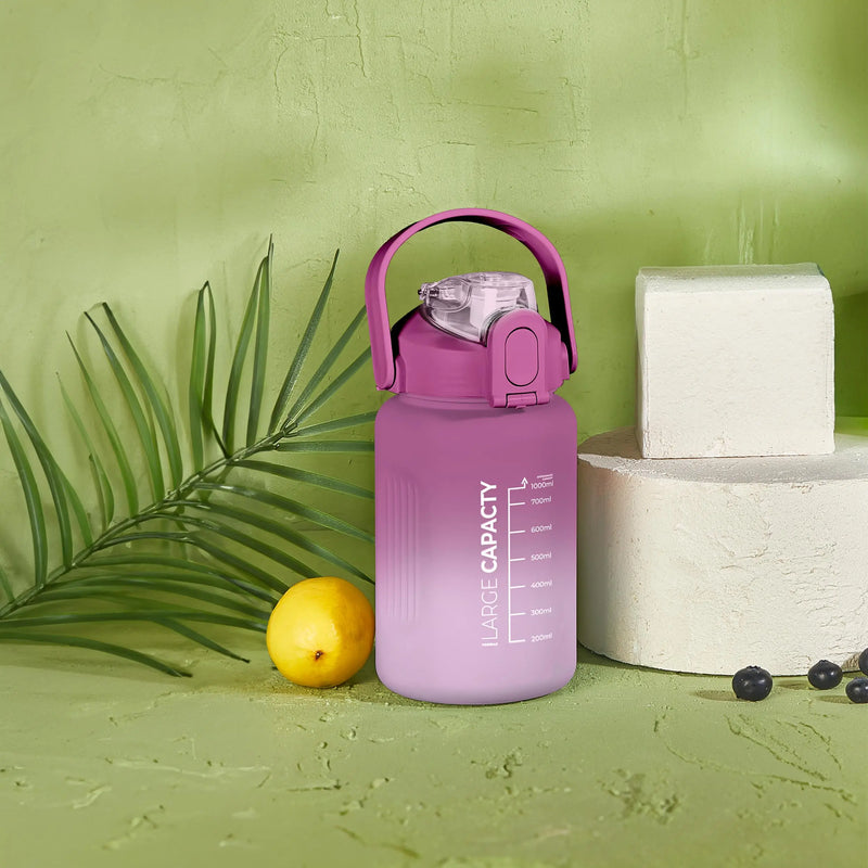 Selka Home - Briella 1000 ML Mor Lila Pipetli Motivasyon Matara - Selka Home | Şık tasarımlar akıllı çözümler