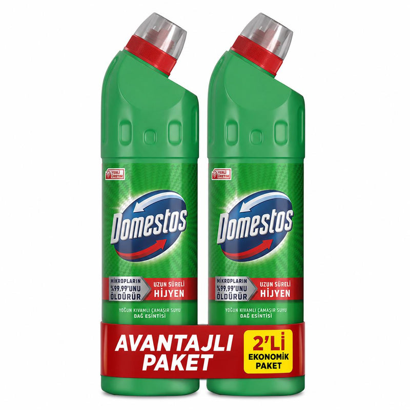 Domestos Dağ Esintisi Yoğun Kıvamlı Çamaşır Suyu 750 ml x 2'li Ekonomik Paket