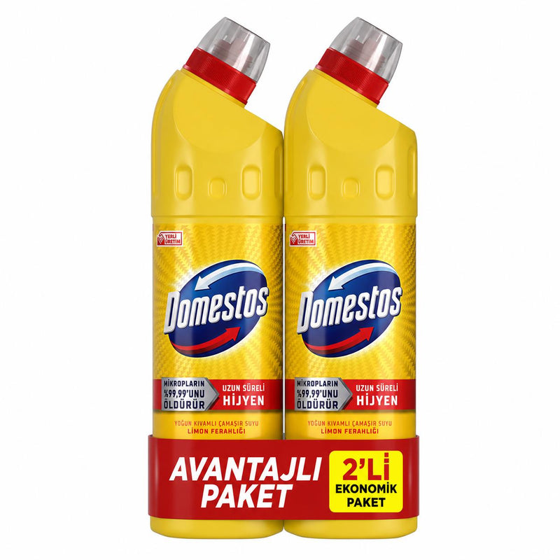 Domestos Limon Ferahlığı Yoğun Kıvamlı Çamaşır Suyu 750 ml x 2'li Ekonomik Paket