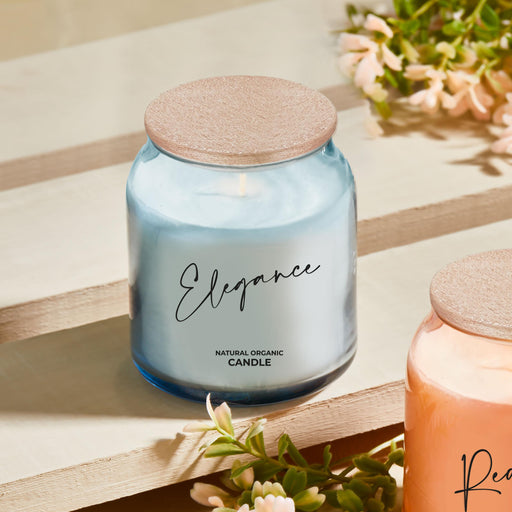 Selka Home - Dream Ahşap Kapaklı Cam Tasarım Kokulu Candle Mum - Selka Home | Şık tasarımlar akıllı çözümler