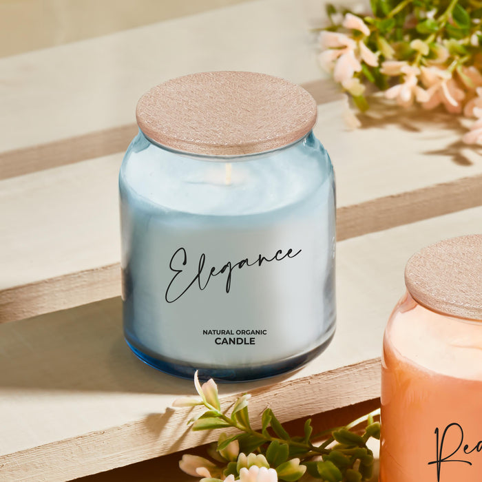 Selka Home - Dream Ahşap Kapaklı Cam Tasarım Kokulu Candle Mum - Selka Home | Şık tasarımlar akıllı çözümler