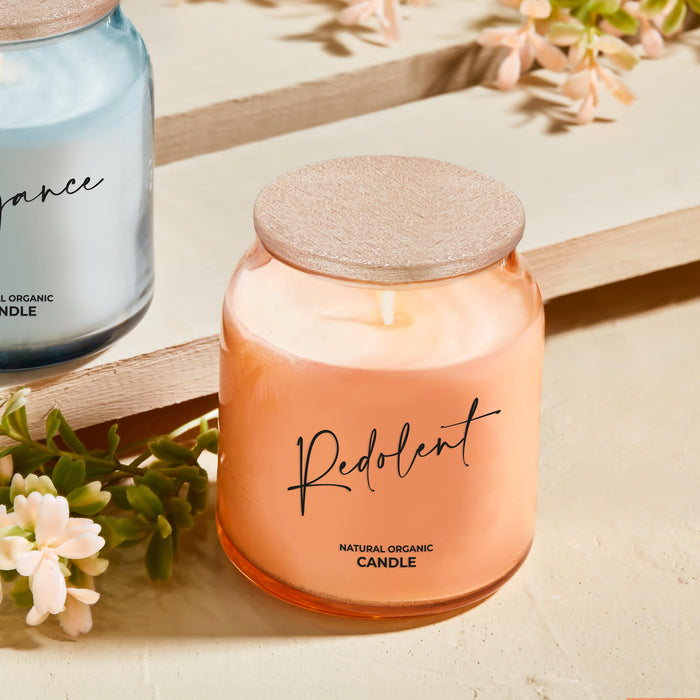 Selka Home - Dream Ahşap Kapaklı Cam Tasarım Kokulu Candle Mum - Selka Home | Şık tasarımlar akıllı çözümler