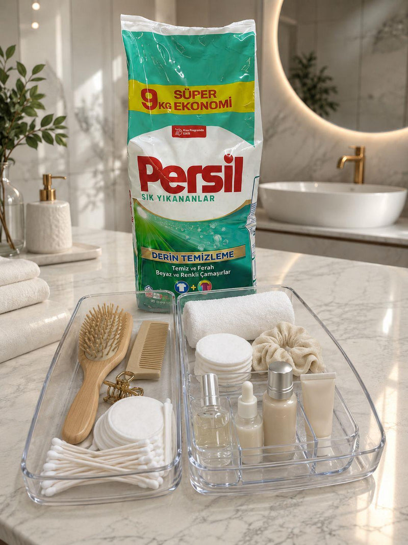 Persil Matik 9 Kg + 2'li Şeffaf Düzenleyici - Selka Home | Şık tasarımlar akıllı çözümler