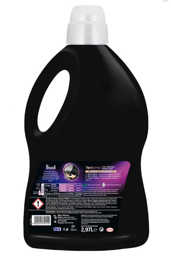 Perwoll Siyahlar &  Koyu Renkliler Hassas Bakım Sıvı Çamaşır Deterjanı 2970 ml (54 Yıkama)