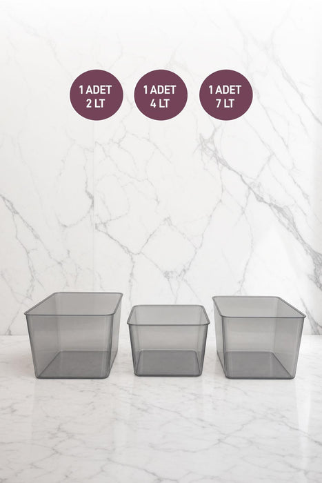 Salve 3'lü (Büyük, Orta, Küçük) Buzdolabı-Banyo Organizer Düzenleyici - Selka Home | Şık tasarımlar akıllı çözümler