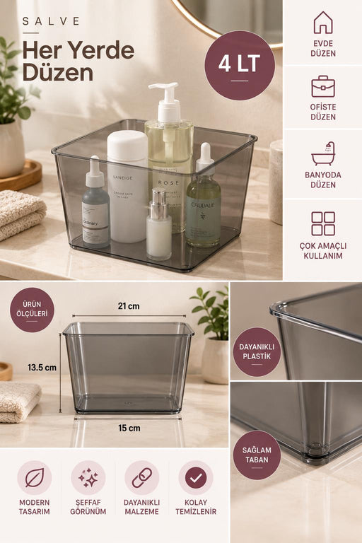 Selka Home 4 Lt. Salve Buzdolabı-Banyo Organizer Düzenleyici - Selka Home | Şık tasarımlar akıllı çözümler