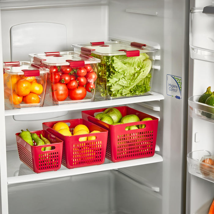 Selka Lavin 3'lü Saklama Kabı Bordo ( 2-4-7 Lt. ) - Selka Home | Şık tasarımlar akıllı çözümler