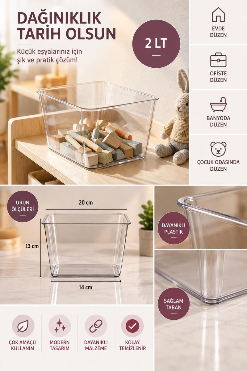 Selka Home 2 Lt. Salve Buzdolabı-Banyo Organizer Düzenleyici - Selka Home | Şık tasarımlar akıllı çözümler