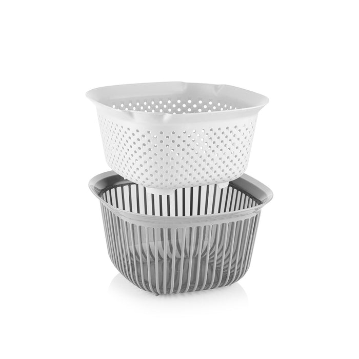 Selka Home 2 Parça Süzgeçli Kase 4000 ml - Selka Home | Şık tasarımlar akıllı çözümler