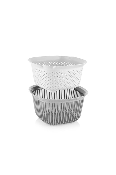 Selka Home 2 Parça Süzgeçli Kase 4000 ml - Selka Home | Şık tasarımlar akıllı çözümler